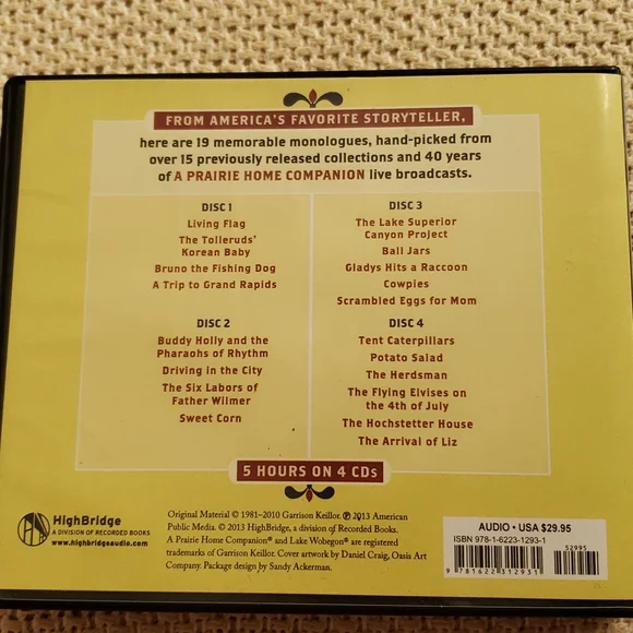 CLEARANCE Lake Wobegon Family Reunion Garrison Keibler CD - Picture 3 of 4